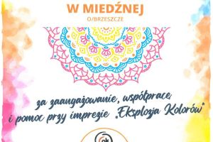 Podziękowania dla Banku Spółdzielczego w Miedźnej od Ośrodka Kultury w Brzeszczach